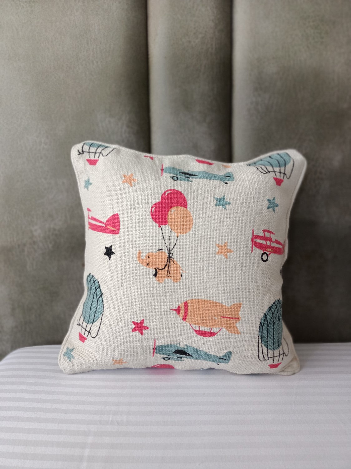 Kids -Planes & Balloons Printed Cushion Cover