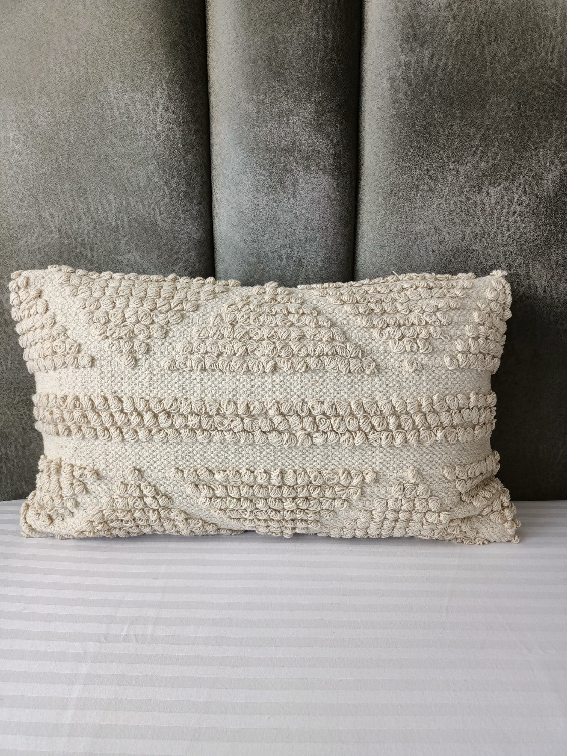 Triangle Boho Premium Lumbar Cushion Cover