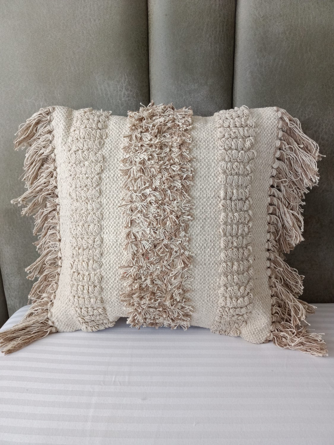 Tufted & Tassels Boho Premium Cushion Cover