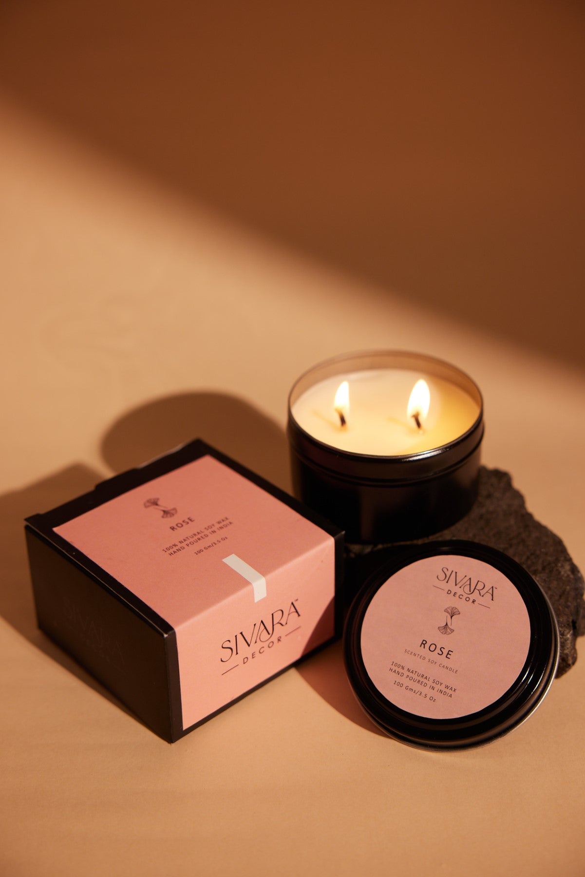 Rose Soy Tin Candle