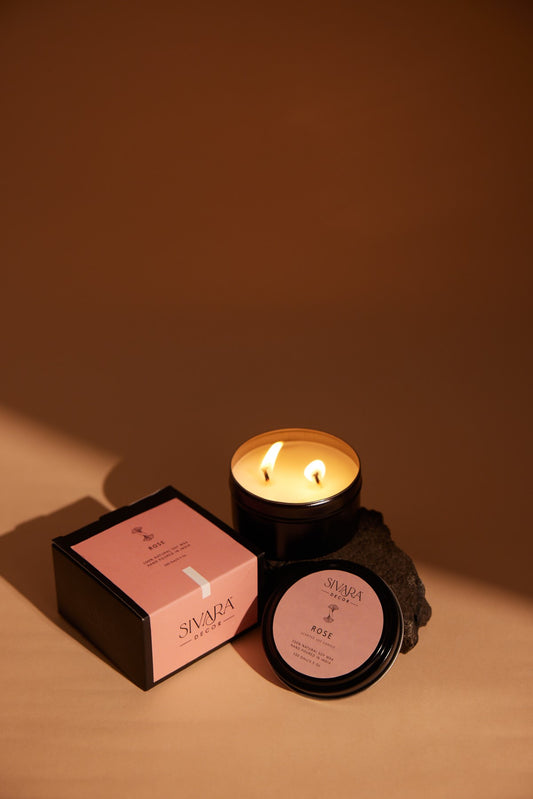 Rose Soy Tin Candle