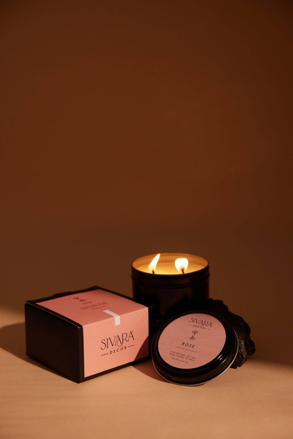Rose Soy Tin Candle