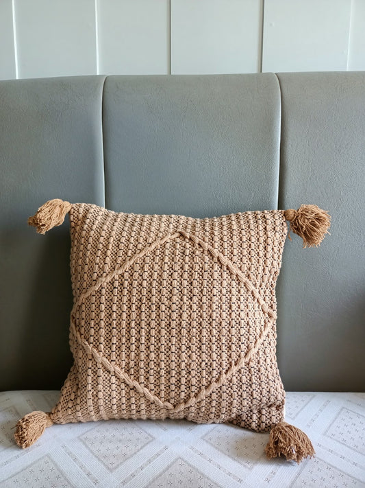 Brown Diamond Boho Cushion Cover