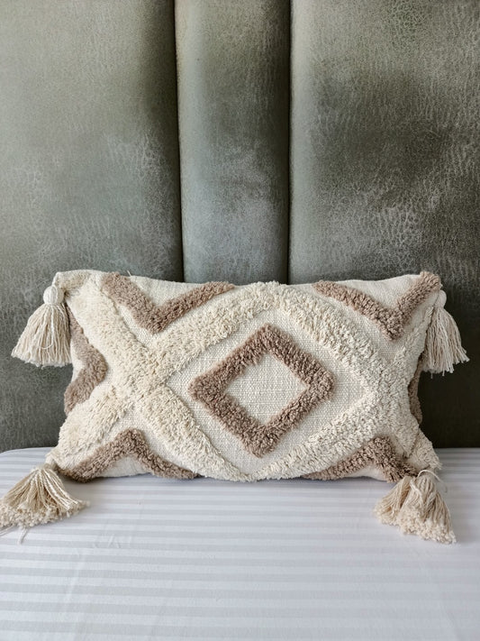 Tufted Diamonds Premium Lumbar  Cushion Cover